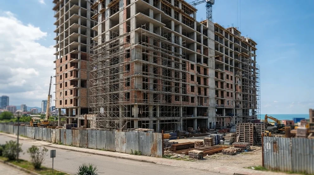 Edificio residenziale in costruzione a Batumi
