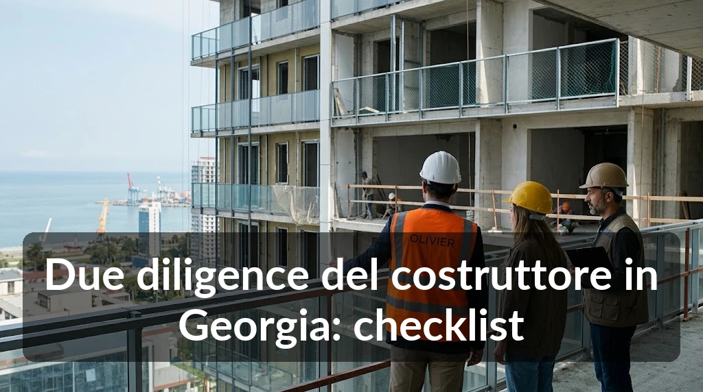 Due diligence del costruttore in Georgia: checklist
